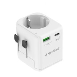 Grounded universal rejseadapter 20W
