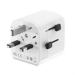 Grounded universal rejseadapter 20W