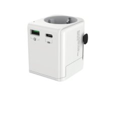 Grounded universal rejseadapter 20W