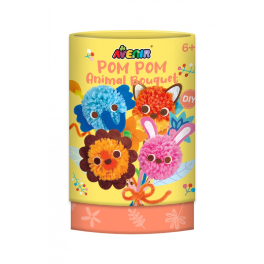Kreativ s�t Pom Pom Bouquet - Dyr