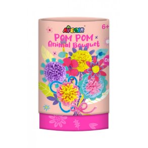 Kreativ s�t Pom Pom Buket - Blomster