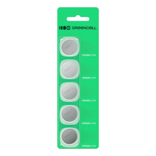 Green Cell Knapbatteri 5x CR1620