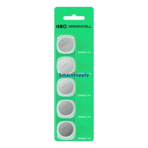 Green Cell Knapbatteri 5x CR1620