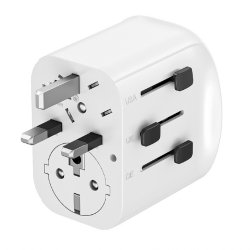 Grounded universal rejseadapter 15W