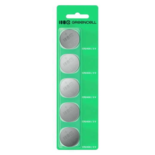 Knappcellebatteri 5x CR2430