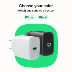 USB v�goplader 30W 1x USB-C HVID