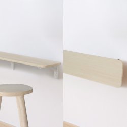 Maclean foldbar hylde 100x20cm MC- 129 WD