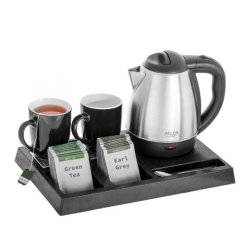 Hotelkedel 1,2l inox & velkomstpakke AD1354