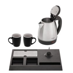 Hotelkedel 1,2l inox & velkomstpakke AD1354