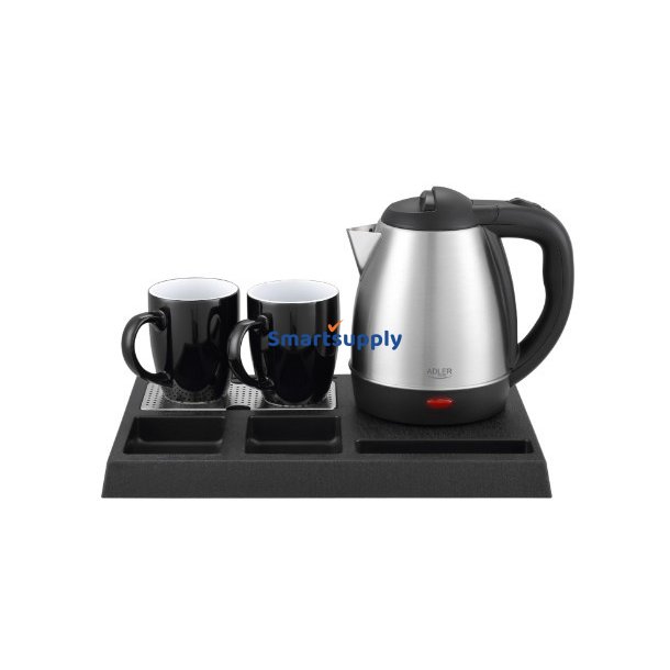 Hotelkedel 1,2l inox & velkomstpakke AD1354