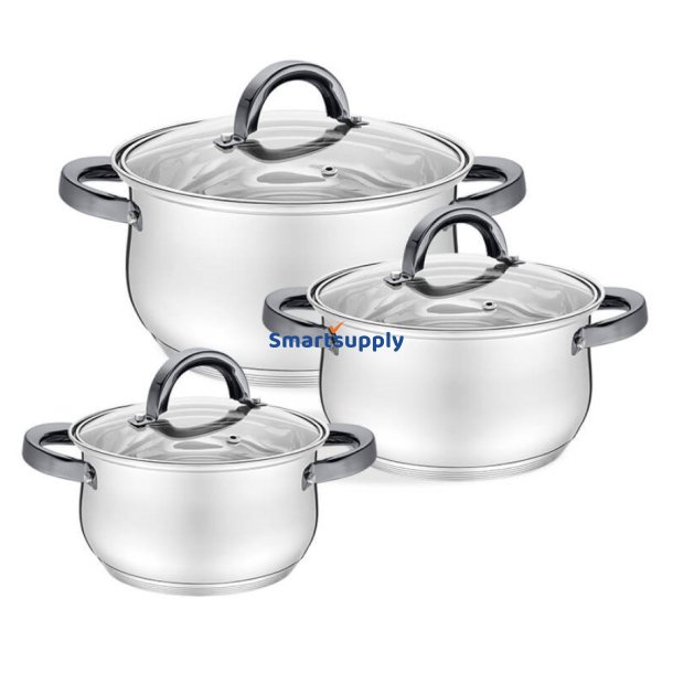 K�KKENREDSKAB S�T 6 stk. 1,8l, 2,5l, 3,5l