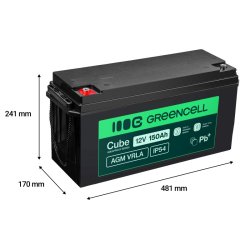 Batteri AGM VRLA 12V 150Ah IP54