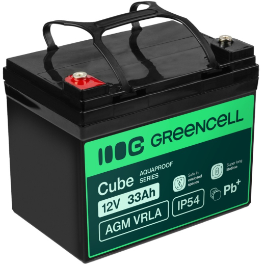 Batteri AGM VRLA 12V 33Ah IP54