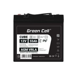Batteri AGM VRLA 12V 55Ah IP54