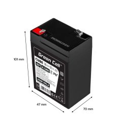 Batteri AGM VRLA 6V 4,5Ah IP54