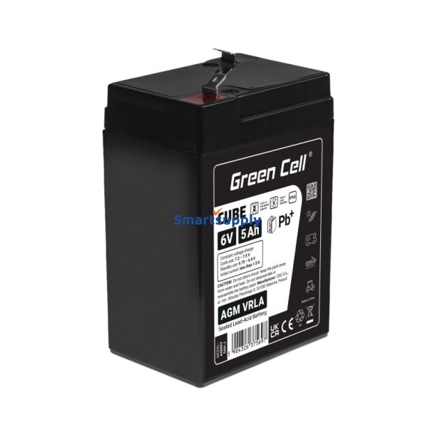Batteri AGM VRLA 6V 5Ah IP54