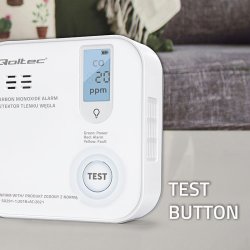 Kuliltef�ler med batterialarm 85dB