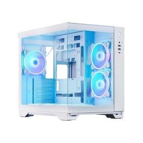 PC kabinet VISIO GM-30W-T G-OP 6xfans ARGB hvid