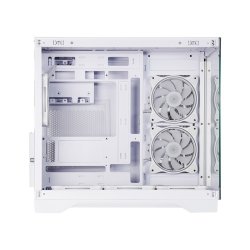 PC kabinet VISIO GM-30W-T G-OP 6xfans ARGB hvid