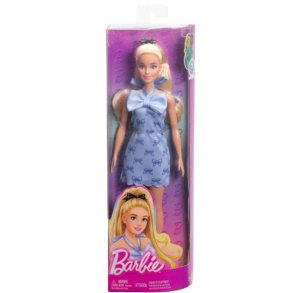 Lalka Barbie Fashionistas Bl� kjole med sl�jfer