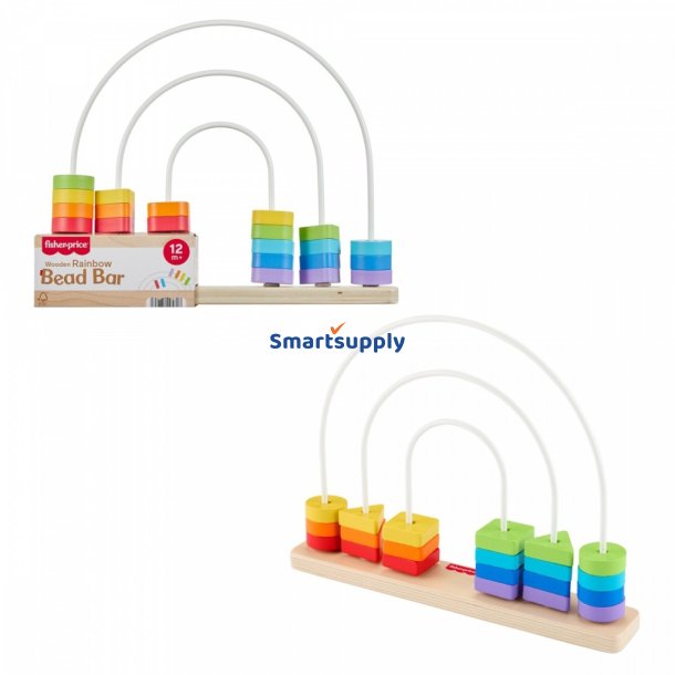 Tr� Regnbue Perle Stang
