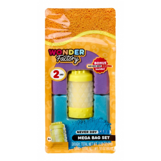 Kinetic sand Wonder Factory Never Dry Sand Bag, Lilla Teal