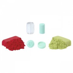 Kinetic sand Wonder Factory Never Dry Sand Bag, R�d Limegr�n
