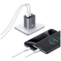 Lader T66 45W GaN CC290 USB-A + USB-C