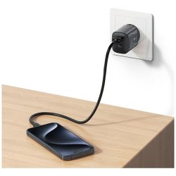 Lader T66 45W CC290 GaN Hurtigopladning s�lv