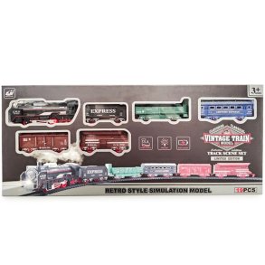 Vintage tog med spor 19 elementer