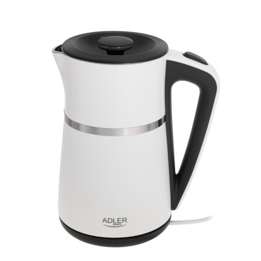 Kedel 1.7l hvid dobbeltv�g AD 1355w
