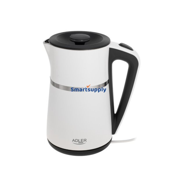 Kedel 1.7l hvid dobbeltv�g AD 1355w