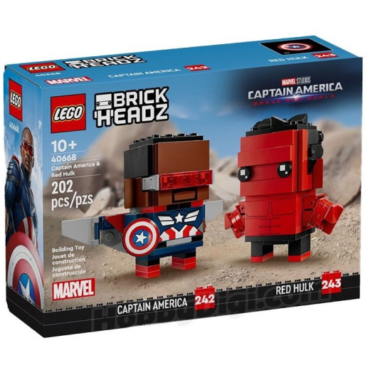 Bricks BrickHeadz 40668 Captain America &amp; Red Hulk