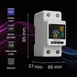 Enkeltfase energiforbrugsm�ler DIN35