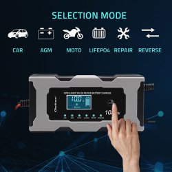 Lader 12V 10A med reparationsfunktion til AGM