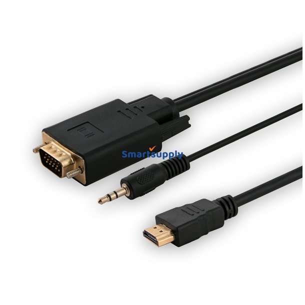 Kabel HDMI CL-198 HDMI(M)-VGA(M) audio1,8