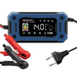 Lader 12V 15A til AGM GEL LiFePO4 LCD