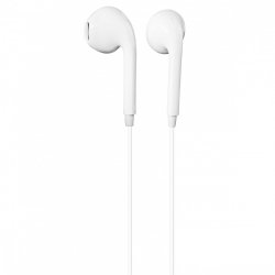 H�retelefoner Glow med mikrofon hvid