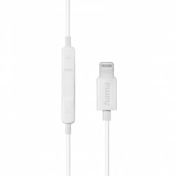 H�retelefoner Glow med mikrofon hvid