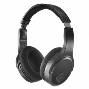 tr�dl�se TV over-ear hovedtelefoner sorte