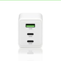 LADER GAN QC 4+ 65W 1 XUSB 2XUSB-C SQ-655Q