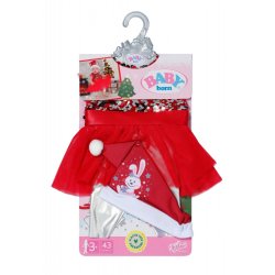 Xmas Kjole Baby Born 43 cm