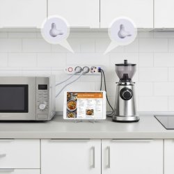 Str�mstik MCE394W 3 stik 3xUSB, 110-240V AC 50/60, 2.1A max 2500W, hvid