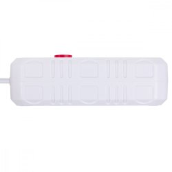 Str�mstikd�se 2 stik MCE387 W 3xUSB, 110-240V AC 50/60Hz, 2.1A max 2500W, 1.5m hvid
