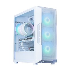 PC kabinet I3 NEO V2 Mid Tower ARGB bl�ser x4 hvid