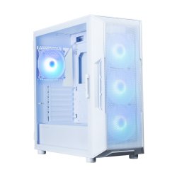 PC kabinet I3 NEO V2 Mid Tower ARGB bl�ser x4 hvid