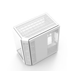 PC kabinet P60 Mid-Tower 5x ARGB bl�sere hvid