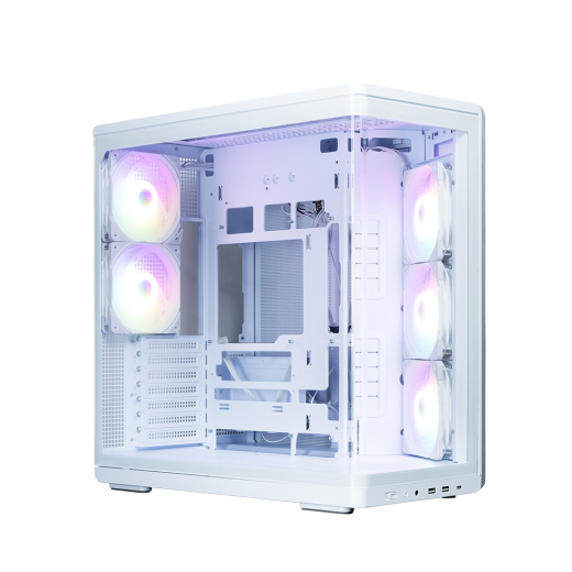 PC kabinet P60 Mid-Tower 5x ARGB bl�sere hvid