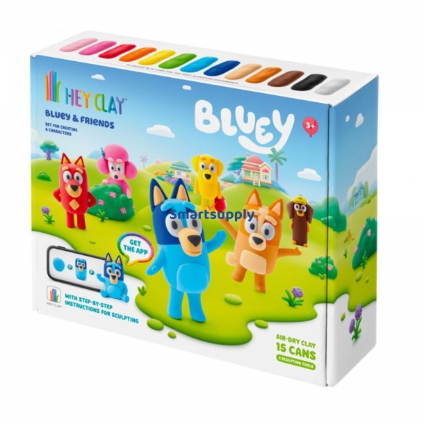 Plastisk masse Hey Clay Bluey and Friends