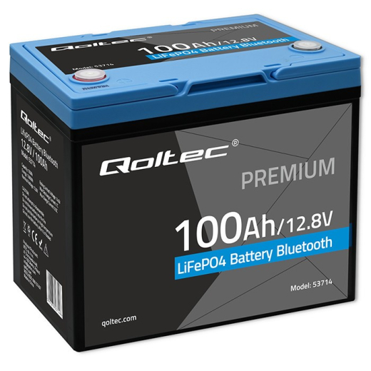 LiFePO4 batteri 12.8V 100Ah 1280Wh BMS